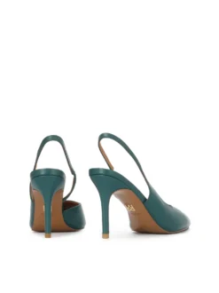 Czółenka slingback z wydłużonymi otwartymi noskami