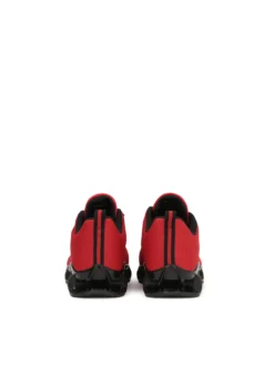 Czerwone sneakersy męskie z przewiewnej tkaniny