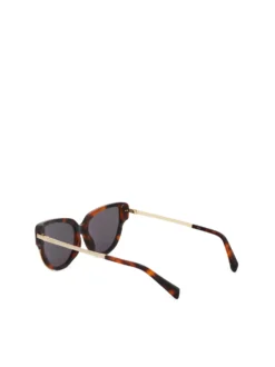 Damskie brązowe okulary przeciwsłoneczne cat eye