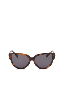 Damskie brązowe okulary przeciwsłoneczne cat eye