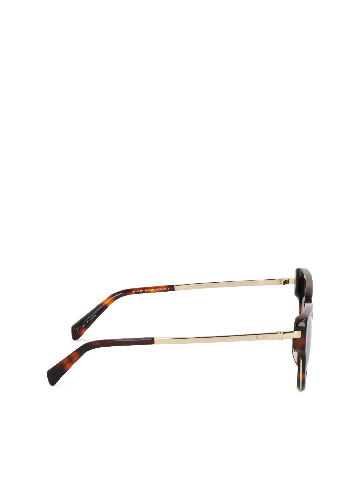 Damskie brązowe okulary przeciwsłoneczne cat eye