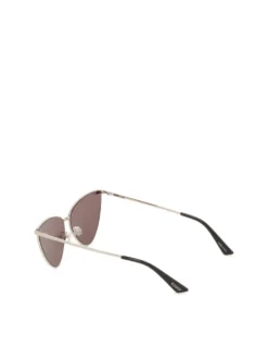 Damskie okulary w srebrnym kolorze z filtrem UV