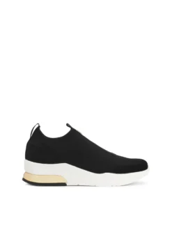 Damskie sneakersy typu slip-on w czerni