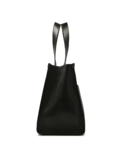 Duża czarna tote bag z saszetką