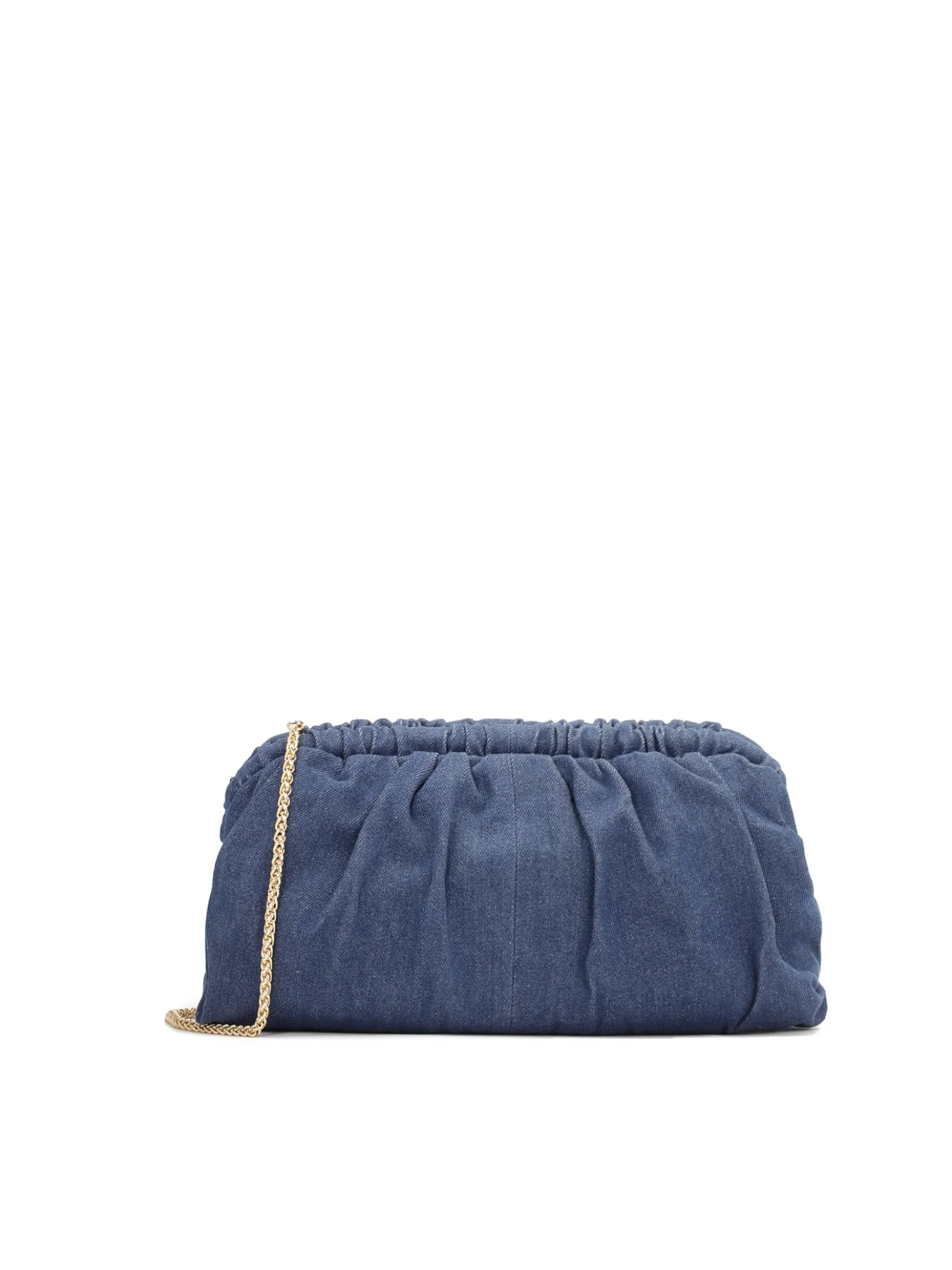 Duża torebka pouch bag z tkaniny denim