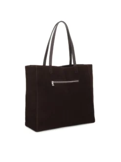 Duża torebka shopper z zamszu
