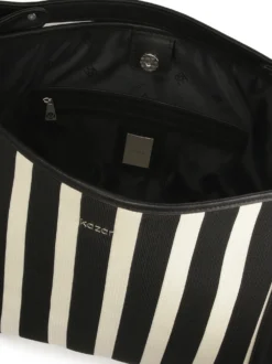 Duża torebka tote bag w paski