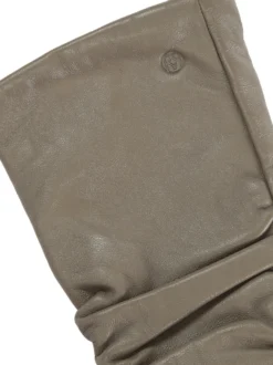 Eleganckie długie rękawiczki skórzane z funkcją touch screen