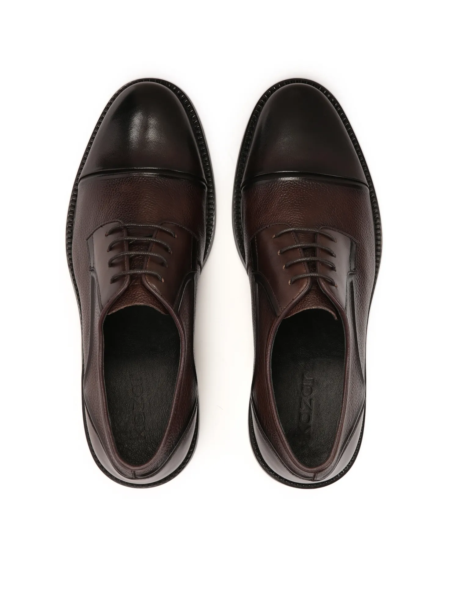 Eleganckie półbuty męskie z noskiem cap toe