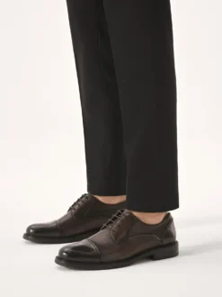 Eleganckie półbuty męskie z noskiem cap toe