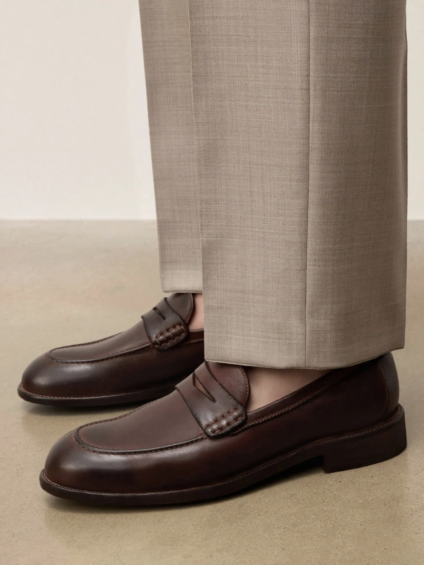 Eleganckie skórzane loafersy