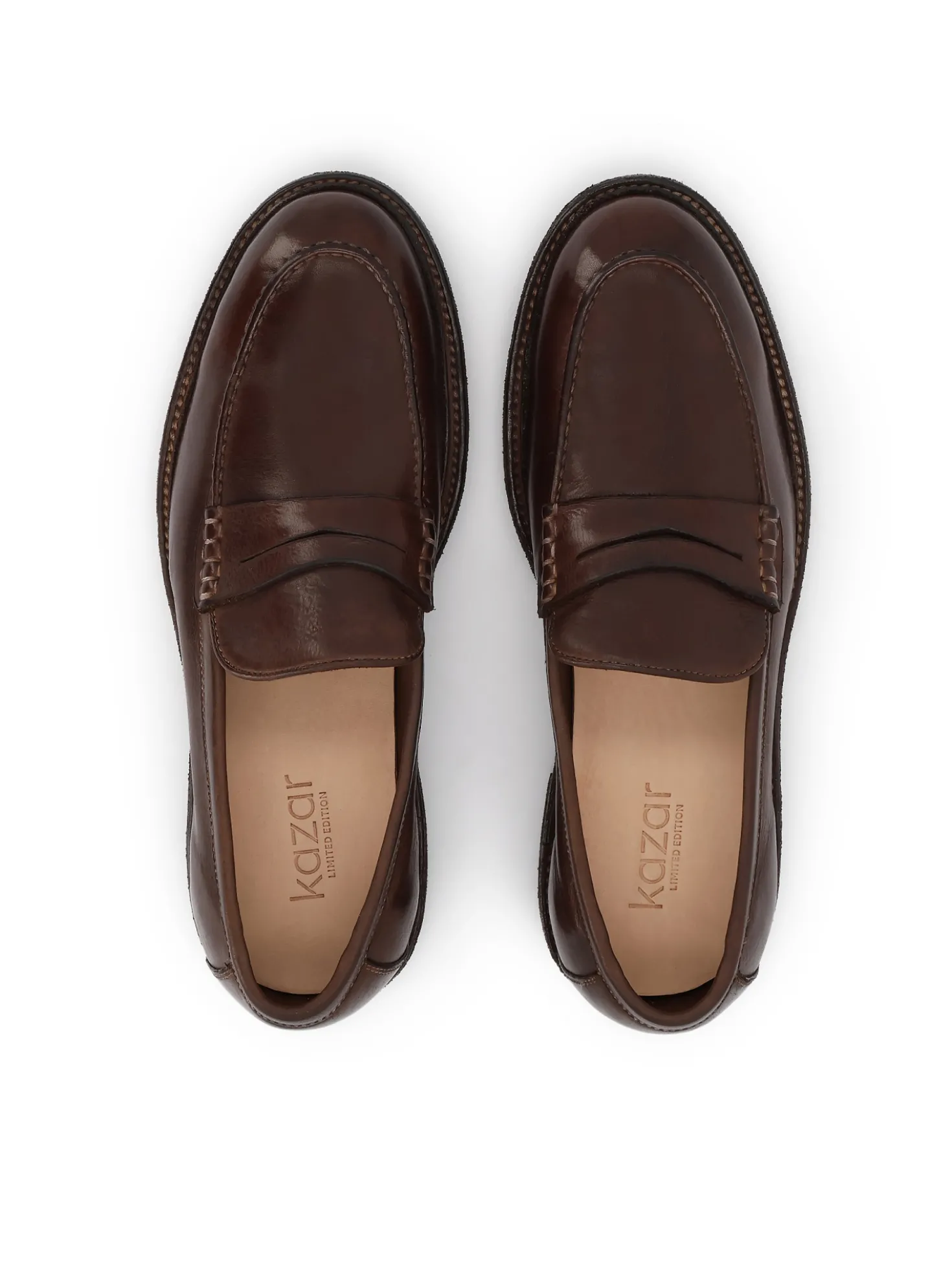 Eleganckie skórzane loafersy