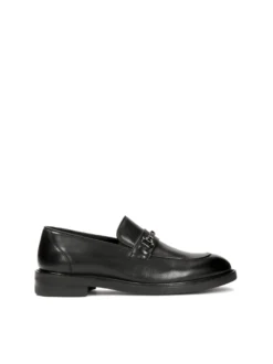 Eleganckie skórzane loafersy z klamrą