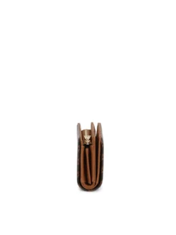 Elegancki portfel z naturalnej skóry w monogramy