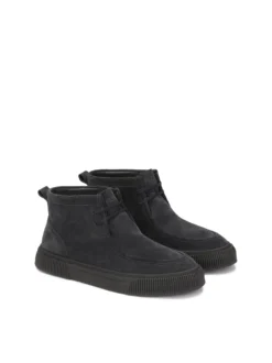 Granatowe sneakersy z krótkim sznurowaniem