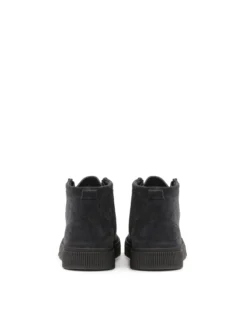 Granatowe sneakersy z krótkim sznurowaniem