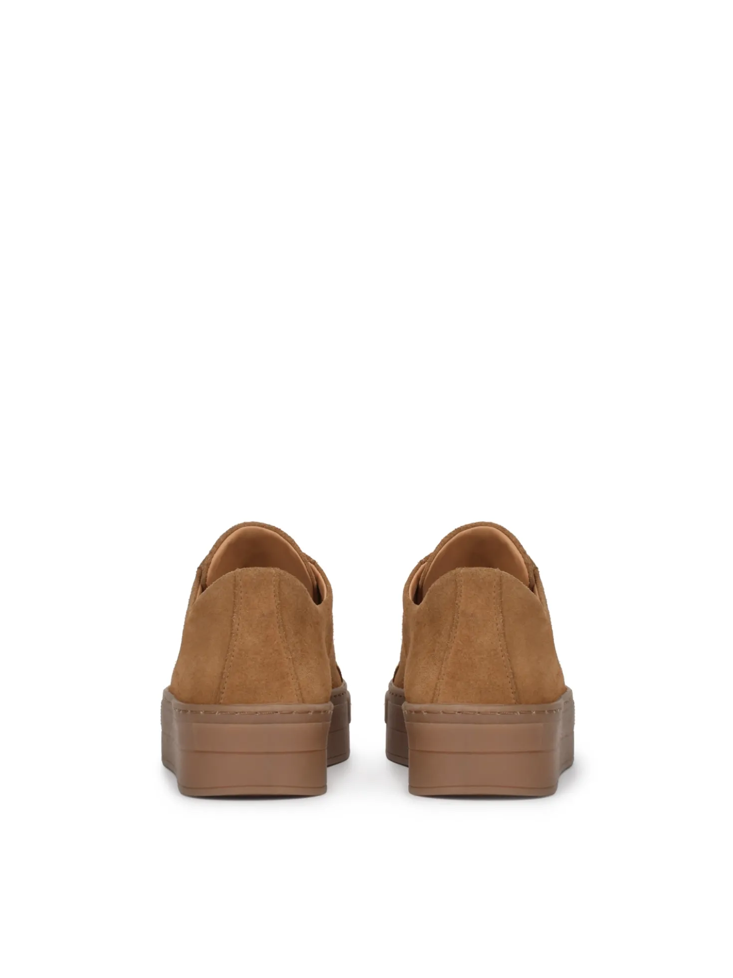 Jasnobrązowe sneakersy z naturalnego zamszu