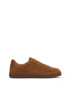 Jasnobrązowe zamszowe sneakersy