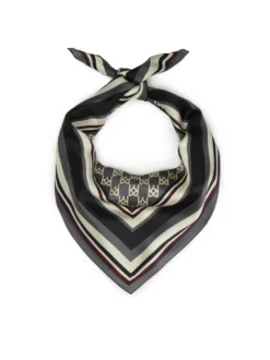 Jedwabna apaszka w monogramy KAZAR
