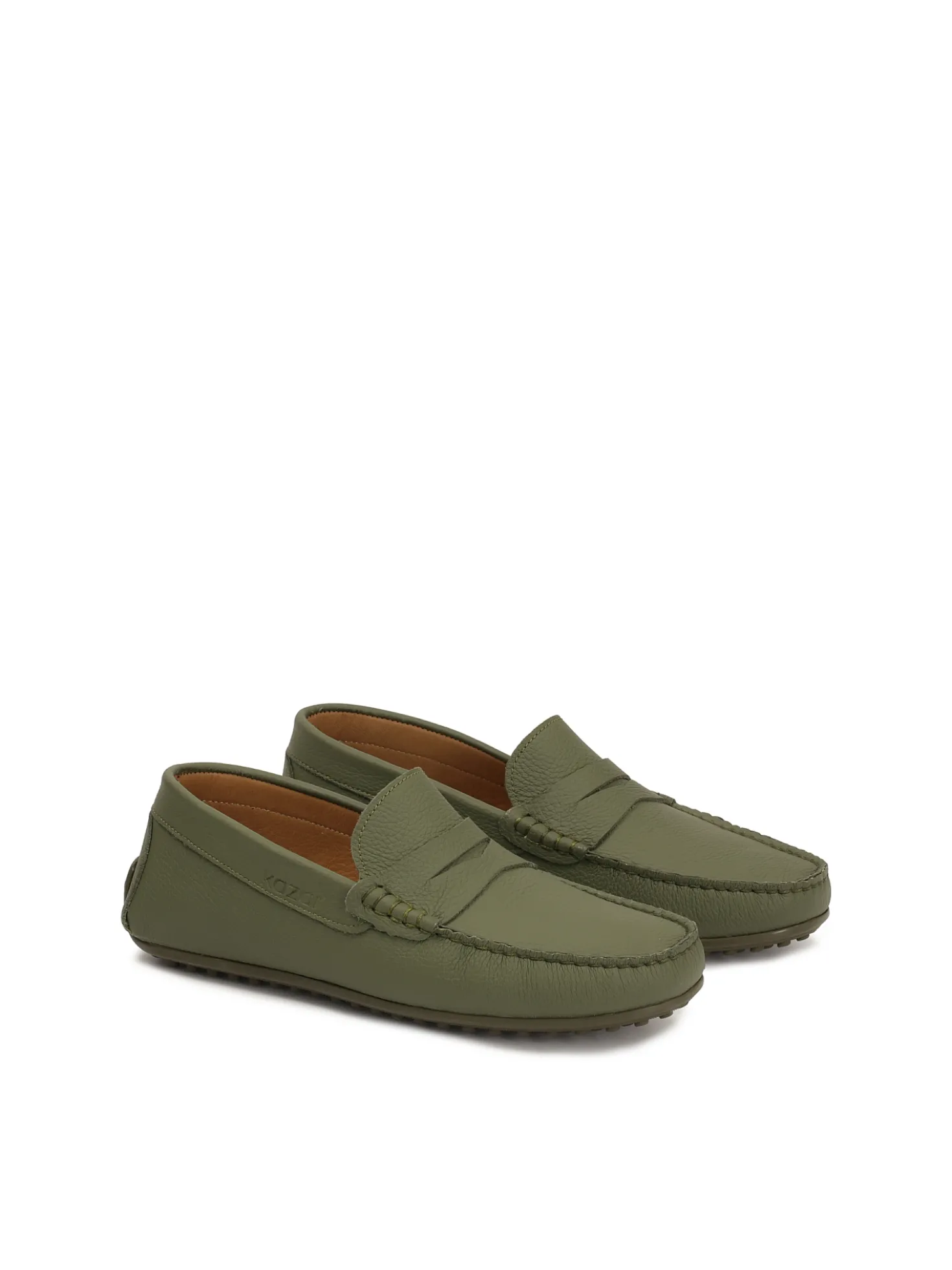 Khaki mokasyny męskie