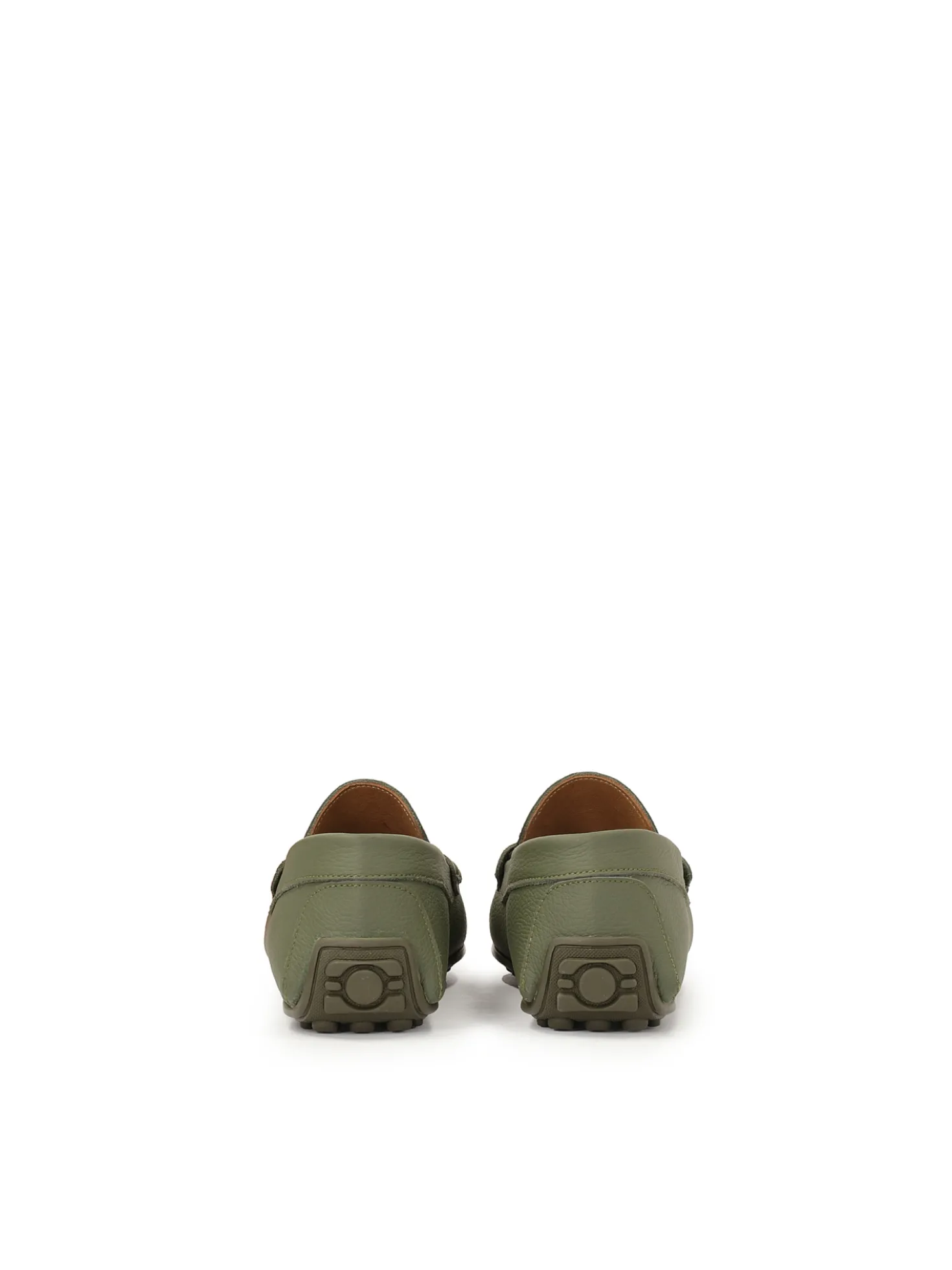 Khaki mokasyny męskie