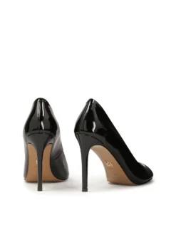 Klasyczne czarne czółenka peep toe