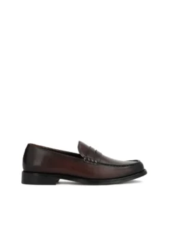 Klasyczne loafersy męskie w odcieniu brązu