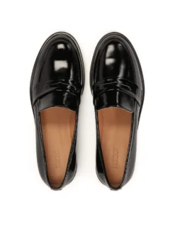Lakierowane loafersy damskie