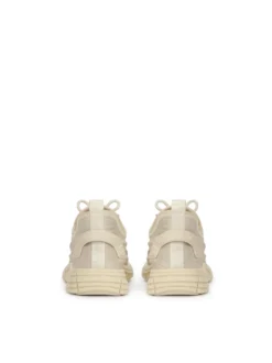 Lekkie beżowe sneakersy męskie z tkaniny