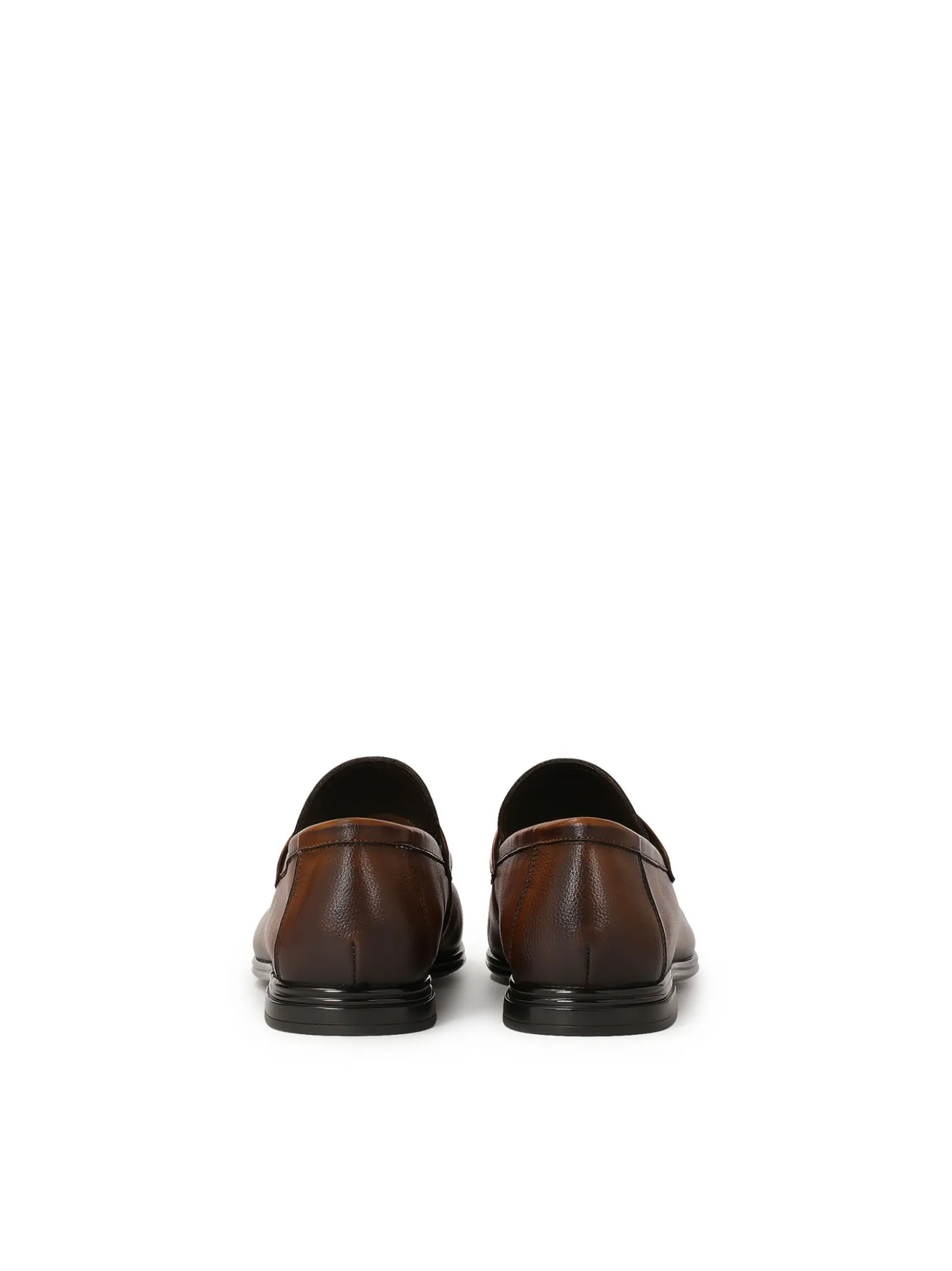 Loafersy z cieniowanej skóry w brązowym kolorze