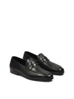 Loafersy z naturalnej skóry w czarnym kolorze
