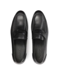 Loafersy z naturalnej skóry w czarnym kolorze
