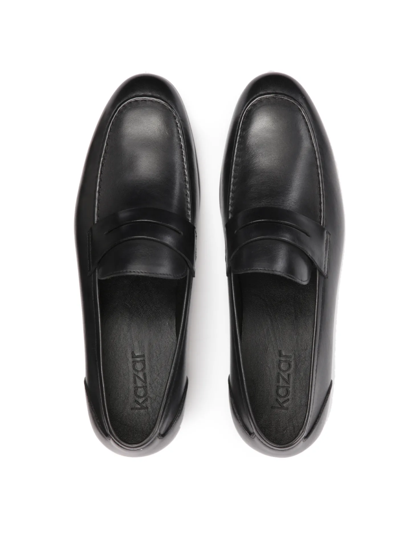 Loafersy z naturalnej skóry w czarnym kolorze