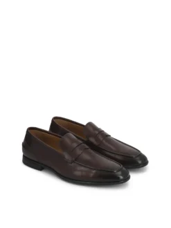 Loafersy z naturalnej skóry z cieniowaniem