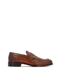 Luksusowe loafersy z brązowej skóry naturalnej