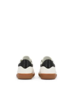 Luksusowe sneakersy z białej skóry naturalnej