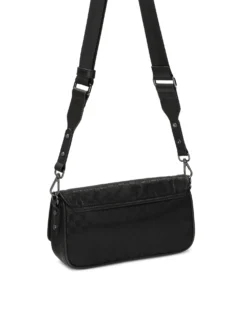 Mała tekstylna listonoszka w monogramy