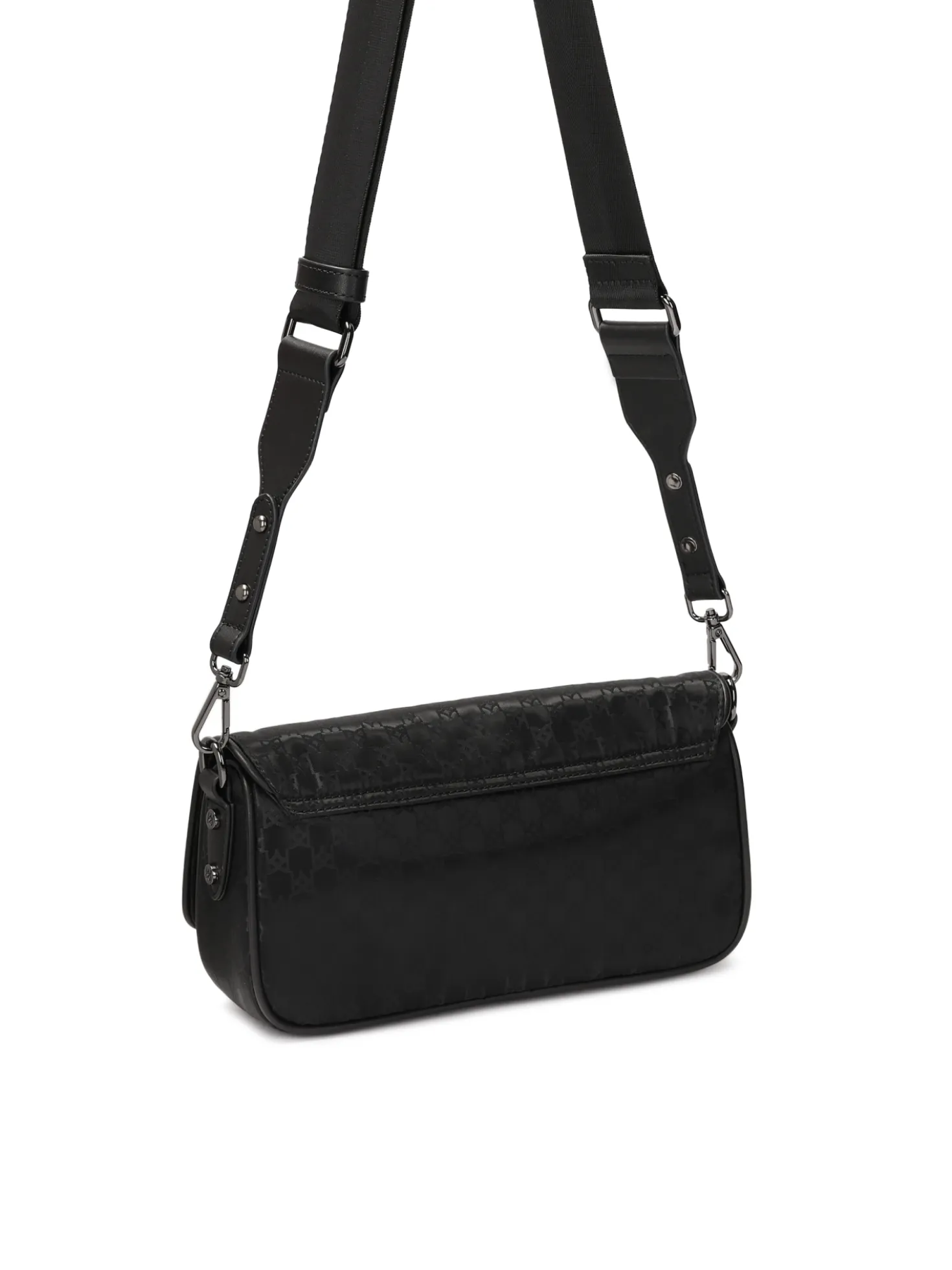 Mała tekstylna listonoszka w monogramy