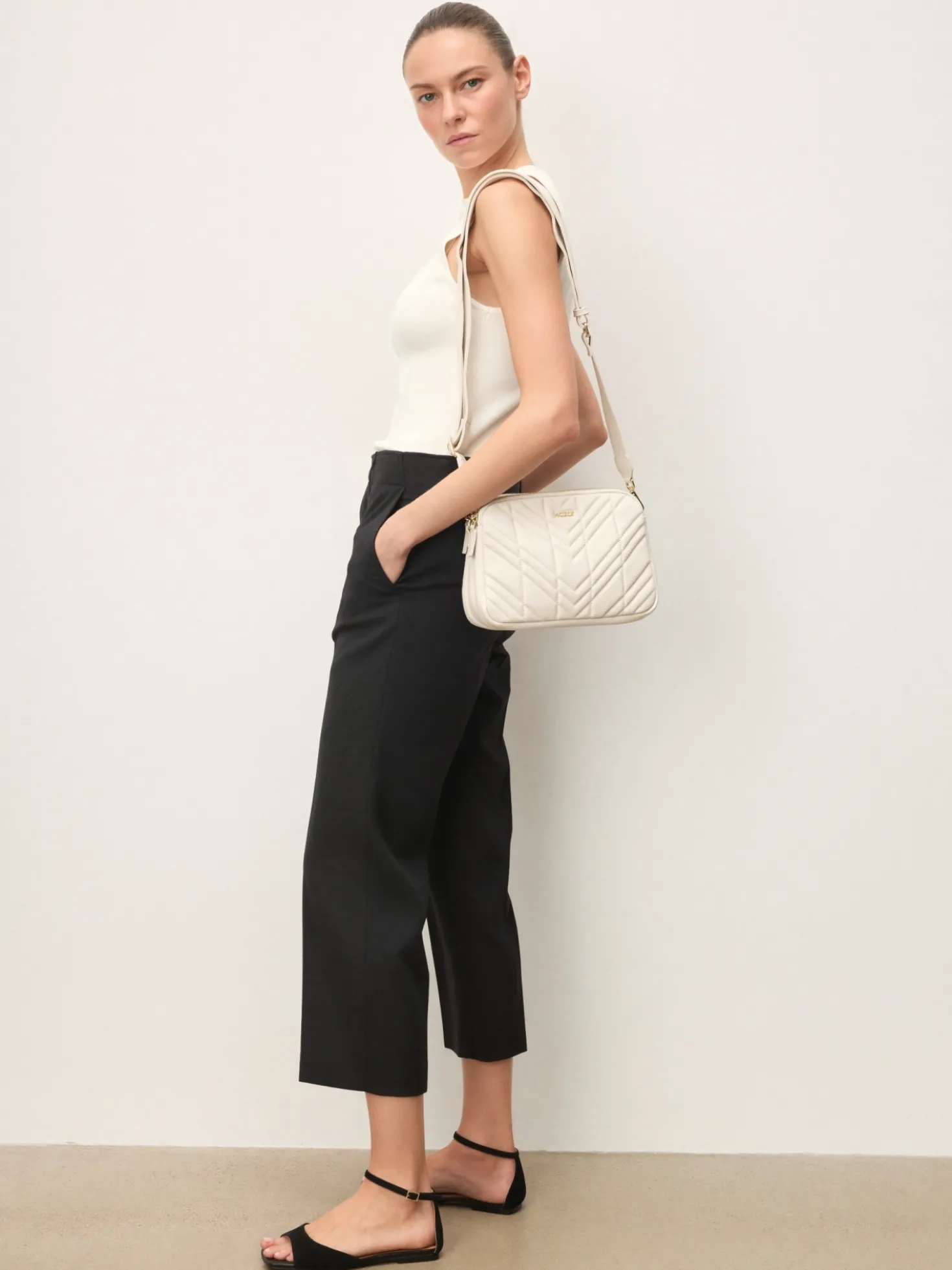 Miejska skórzana torebka crossbody
