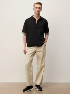 Miejskie sneakersy z tkaniny i skóry