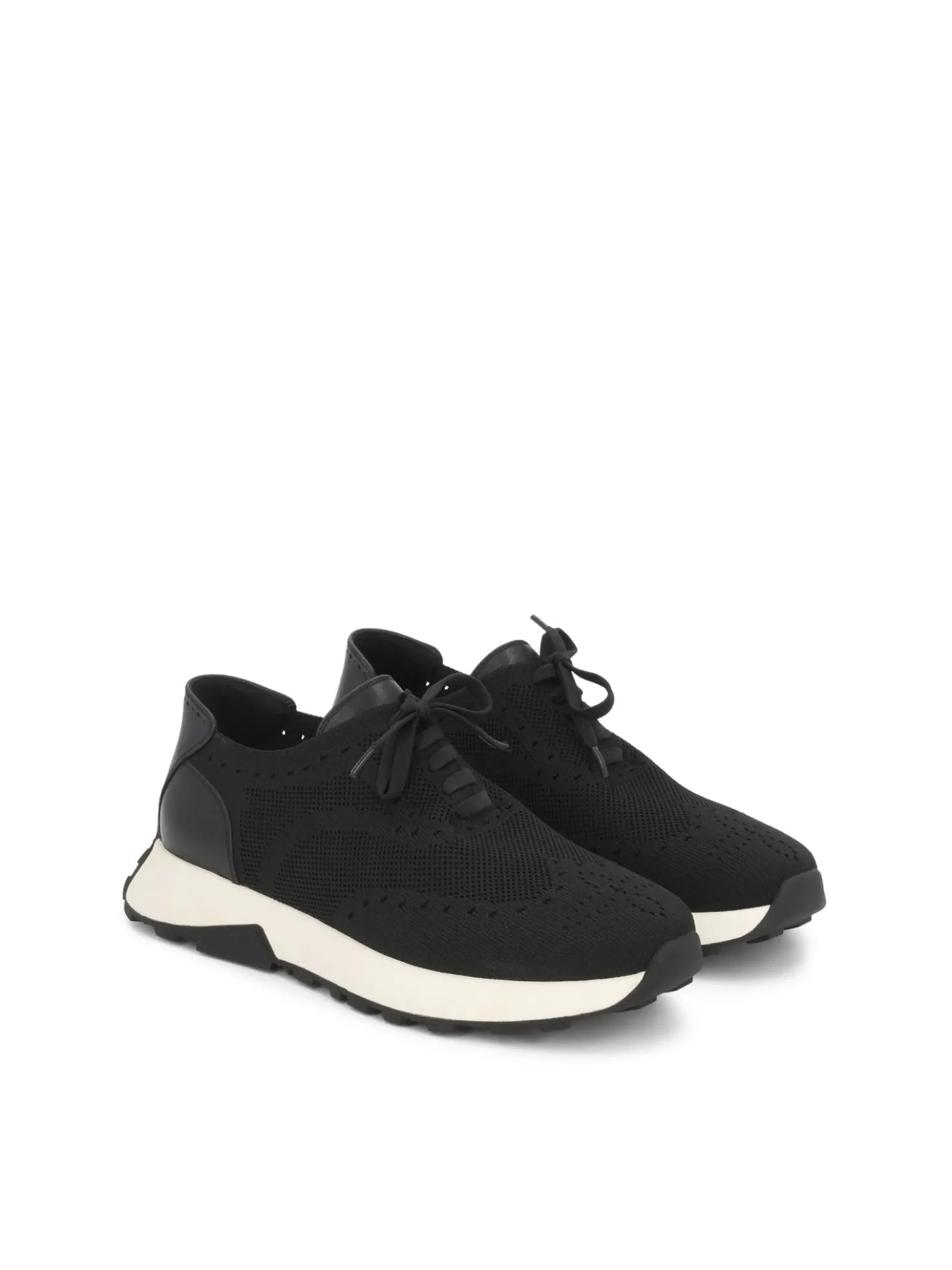 Miejskie sneakersy z tkaniny i skóry