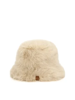 Miękki beżowy kapelusz bucket