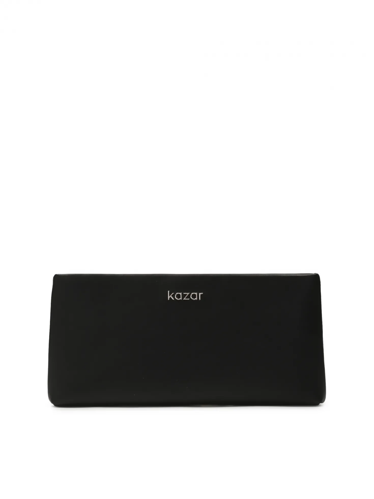 Minimalistyczna czarna kopertówka do ręki