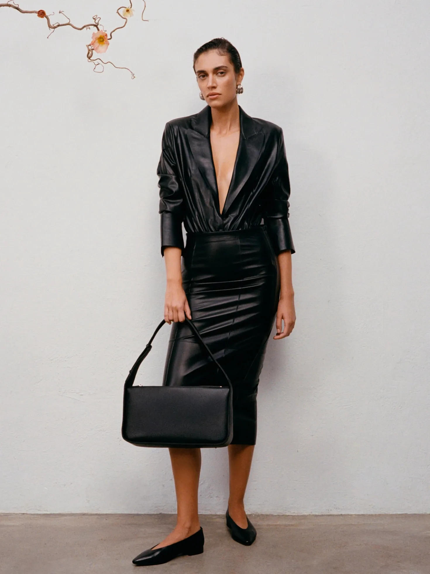 Minimalistyczna skórzana torebka