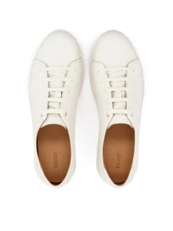 Minimalistyczne białe sneakersy ze skóry
