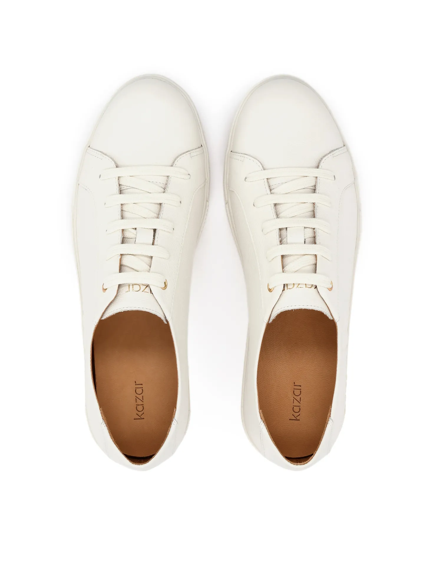 Minimalistyczne białe sneakersy ze skóry
