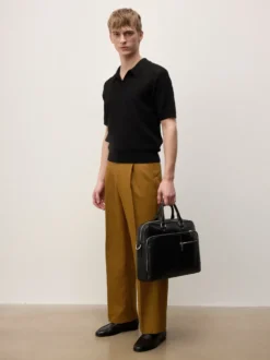 Minimalistyczne loafersy ze skóry