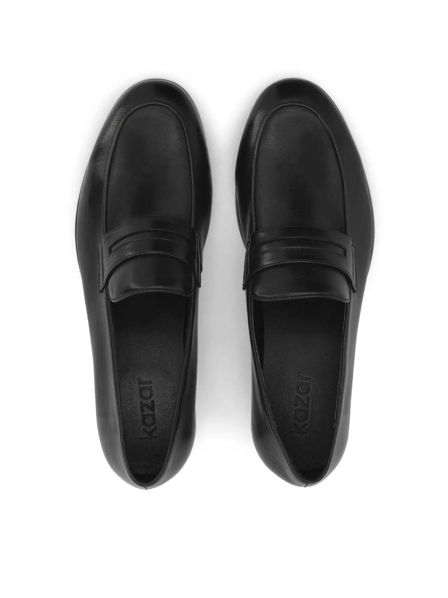 Minimalistyczne loafersy ze skóry