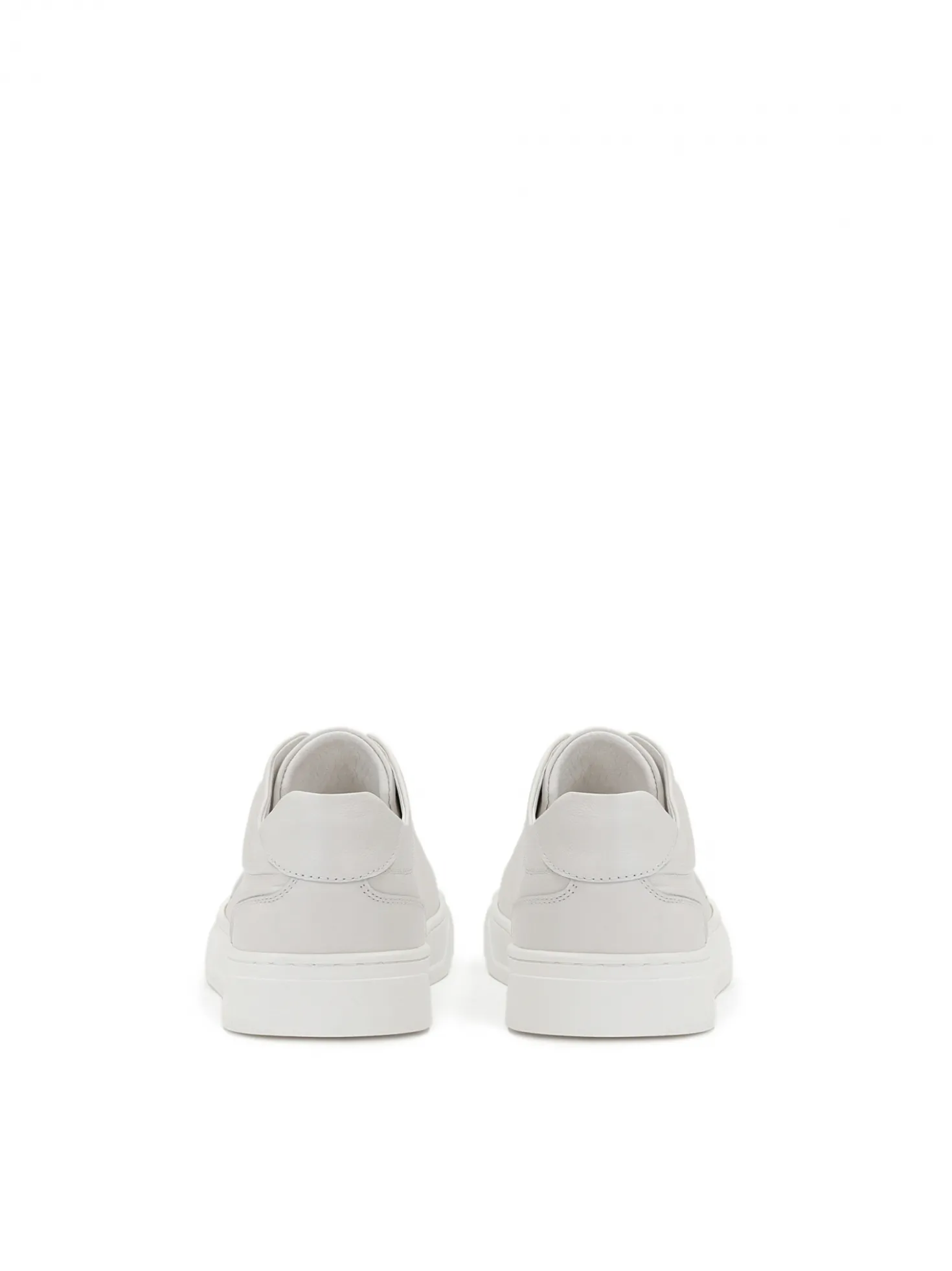 Minimalistyczne skórzane sneakersy męskie off-white