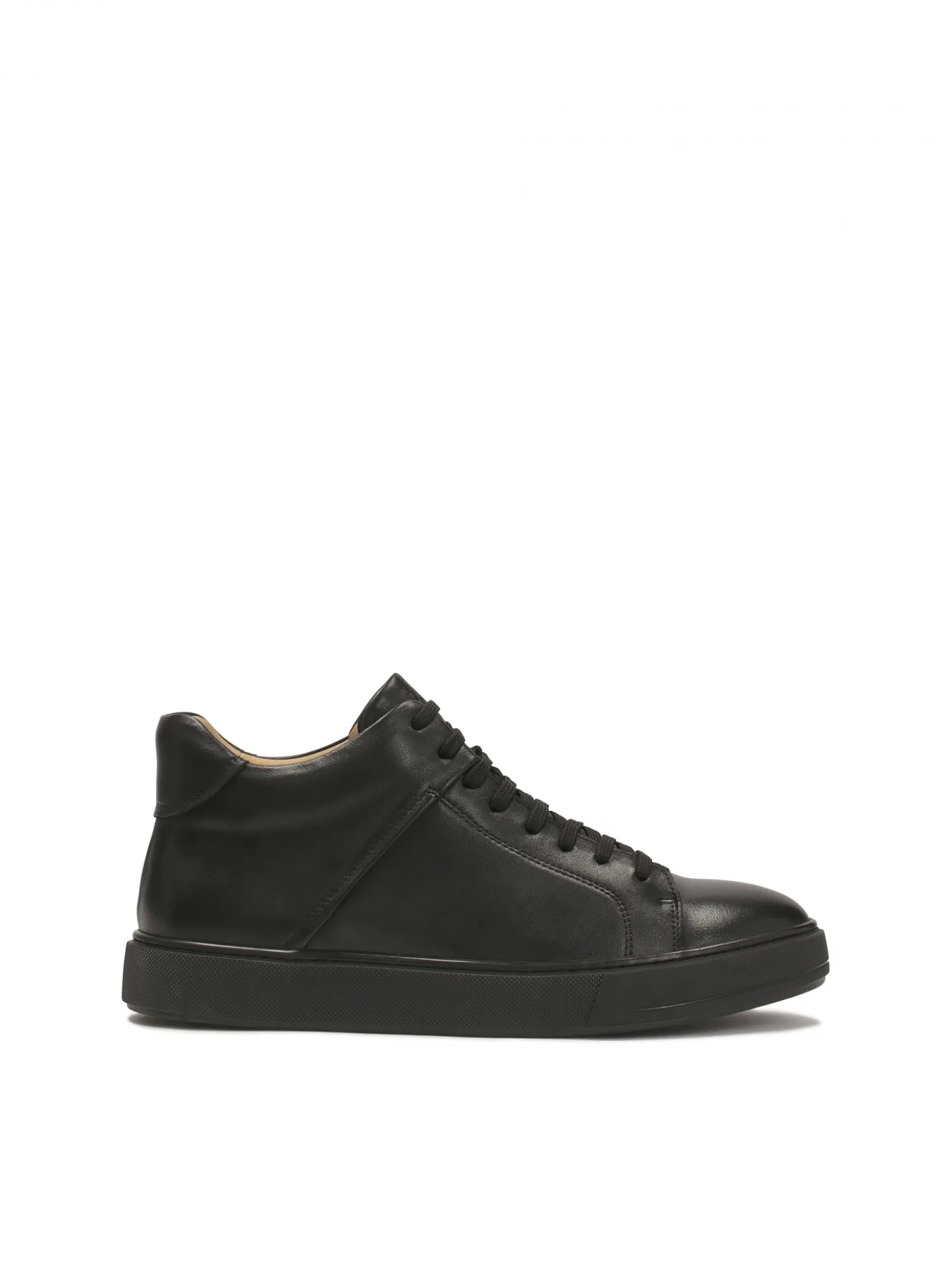 Minimalistyczne sneakersy męskie z gładkiej skóry